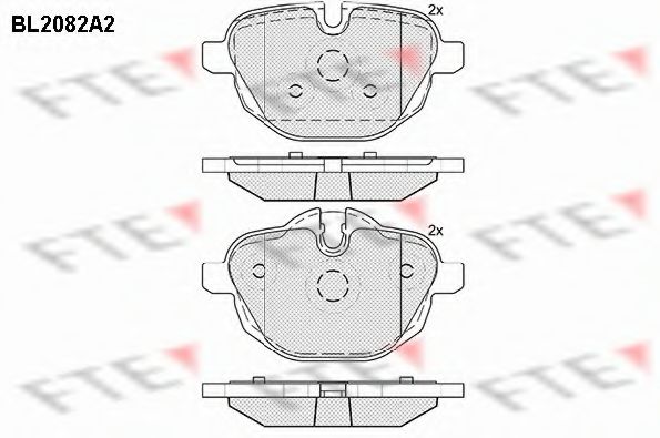 Тормозные колодки FTE BL2082A2
