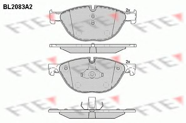 Тормозные колодки FTE BL2083A2
