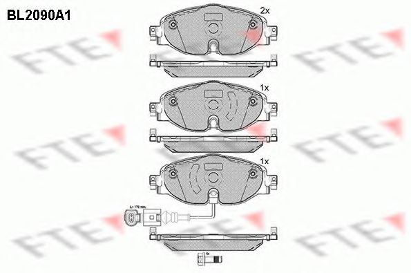 Тормозные колодки FTE BL2090A1