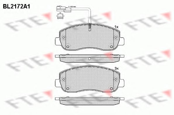Тормозные колодки FTE BL2172A1