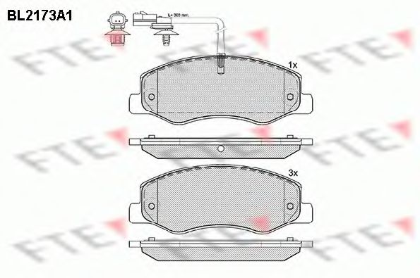 Гальмівні колодки FTE BL2173A1
