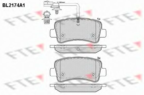 Тормозные колодки FTE BL2174A1