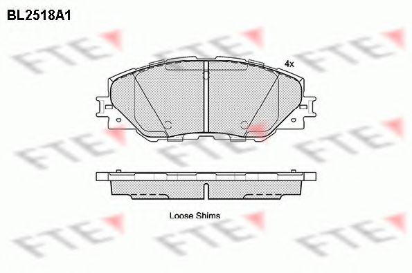 Тормозные колодки FTE BL2518A1