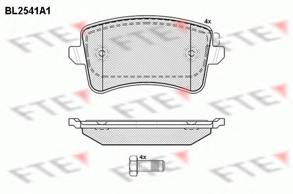 Тормозные колодки FTE BL2541A1