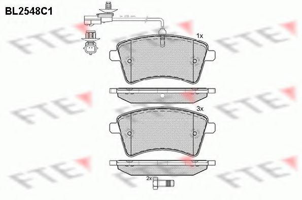 Тормозные колодки FTE BL2548C1
