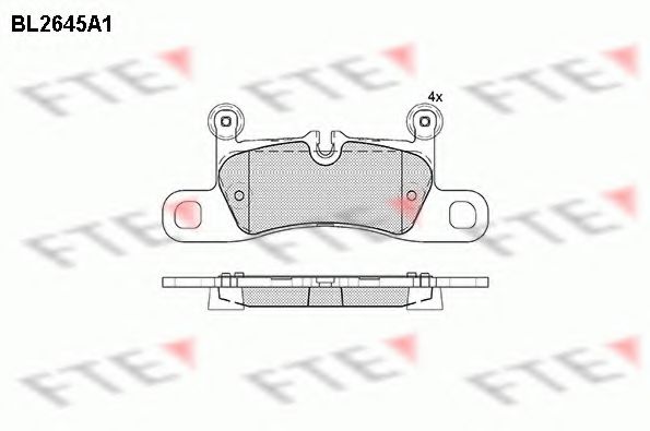 Гальмівні колодки FTE BL2645A1