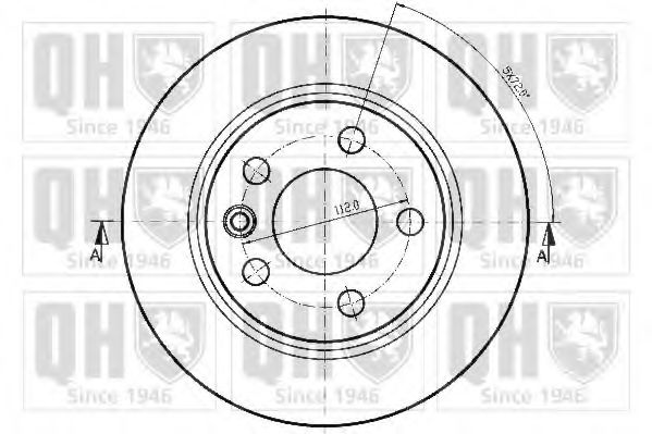 Тормозной диск QUINTON HAZELL BDC4627