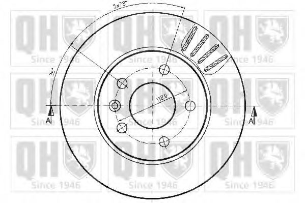 Тормозной диск QUINTON HAZELL BDC4670 - Фото 1