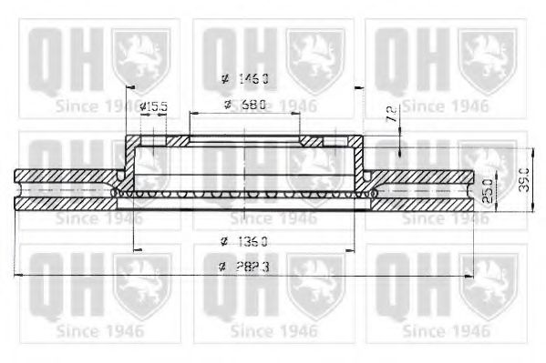 Тормозной диск QUINTON HAZELL BDC4731