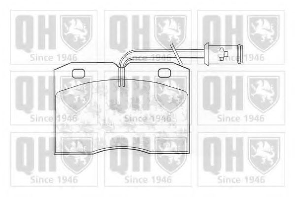 Тормозные колодки QUINTON HAZELL BP687