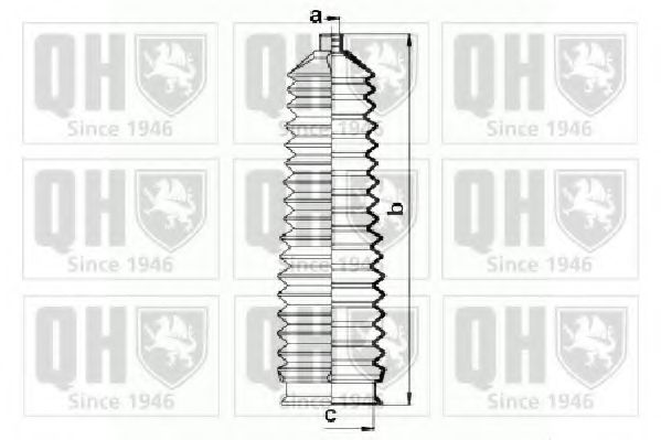 Комплект пыльников рулевой рейки QUINTON HAZELL QG1470