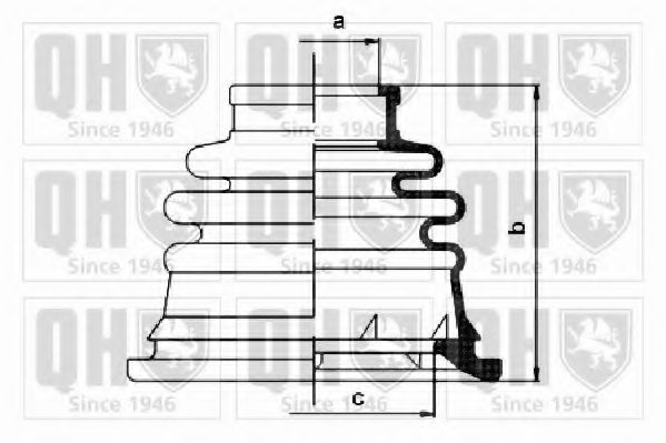 Комплект пыльника ШРУСа QUINTON HAZELL QJB1126