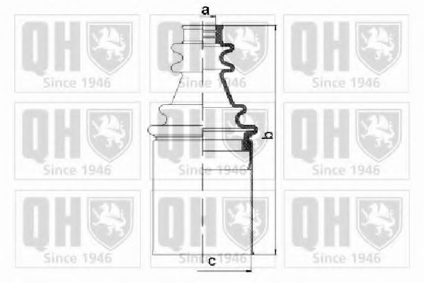 Комплект пыльника ШРУСа QUINTON HAZELL QJB1127