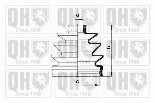 Комплект пыльника ШРУСа QUINTON HAZELL QJB247