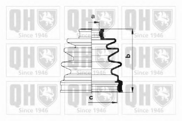 Комплект пыльника ШРУСа QUINTON HAZELL QJB516