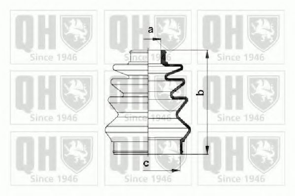 Комплект пыльника ШРУСа QUINTON HAZELL QJB982