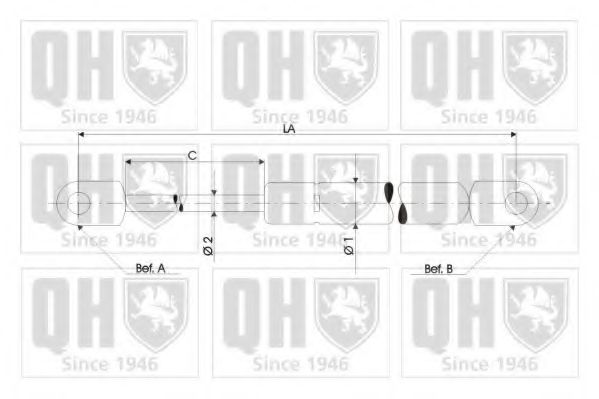 Газовая пружина QUINTON HAZELL QTS840323