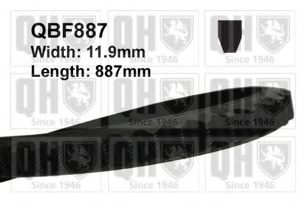 Клиновой ремень QUINTON HAZELL QBF887