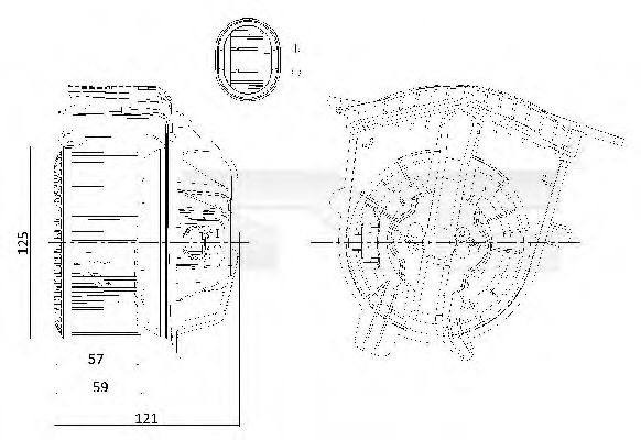 Вентилятор салона TYC 528-0002