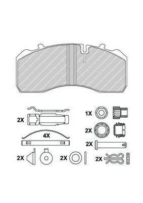 Тормозные колодки FERODO FCV1329BFE