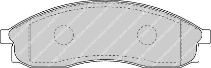Тормозные колодки FERODO FDB1434