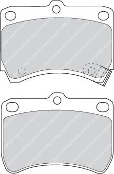 Тормозные колодки FERODO FDB597