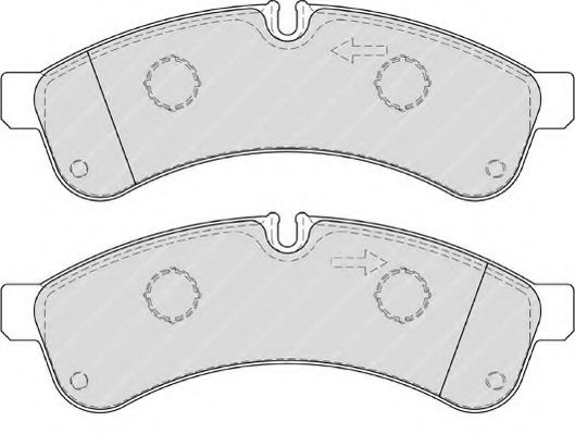 Тормозные колодки FERODO FVR4039