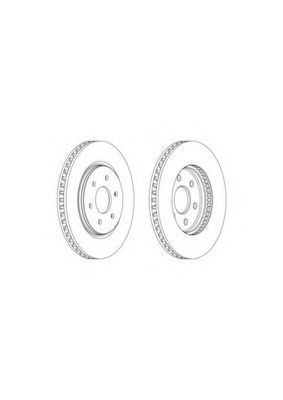 Гальмівний диск FERODO DDF1761C