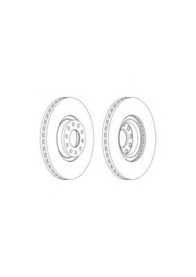 Тормозной диск FERODO DDF1983C PREMIER Coat+ disc