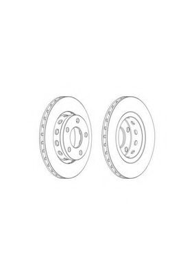 Тормозной диск FERODO DDF2151C PREMIER Coat+ disc