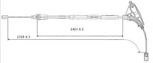 Трос ручника FERODO FHB432416