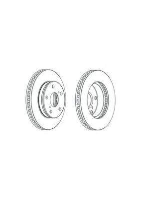 Гальмівний диск FERODO DDF1782C