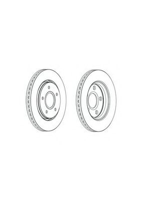 Тормозной диск FERODO DDF1807C