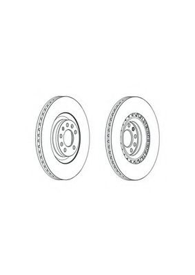 Тормозной диск FERODO DDF1909C