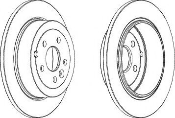 Тормозной диск FERODO DDF1578C
