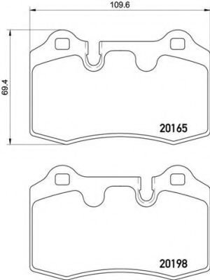 Гальмівні колодки BREMBO P 02 003