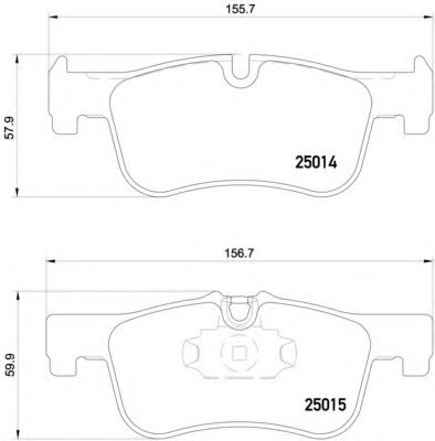 Гальмівні колодки BREMBO P 06 078