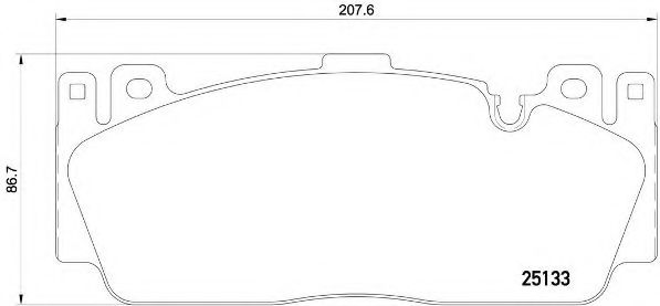 Тормозные колодки BREMBO P 06 079