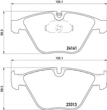 Тормозные колодки BREMBO P 06 081