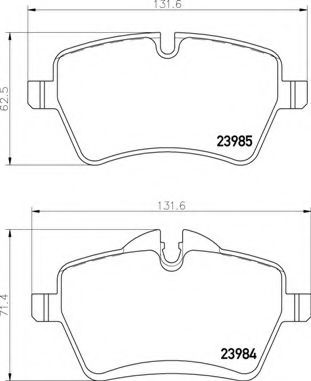 Тормозные колодки BREMBO P 06 086
