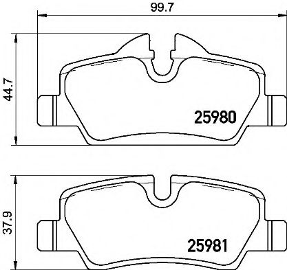 Тормозные колодки BREMBO P 06 090