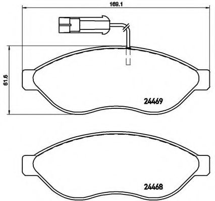 Гальмівні колодки BREMBO P 23 143