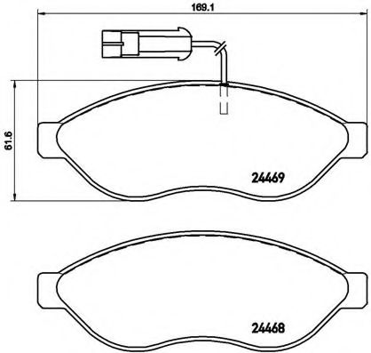 Тормозные колодки BREMBO P 23 144