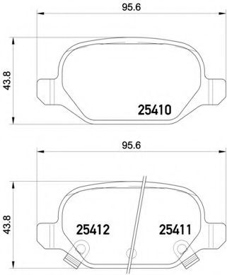 Тормозные колодки BREMBO P 23 151