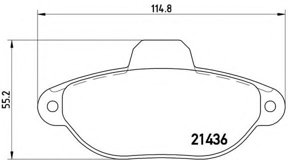 Тормозные колодки BREMBO P 23 160