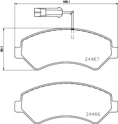 Тормозные колодки BREMBO P 23 161