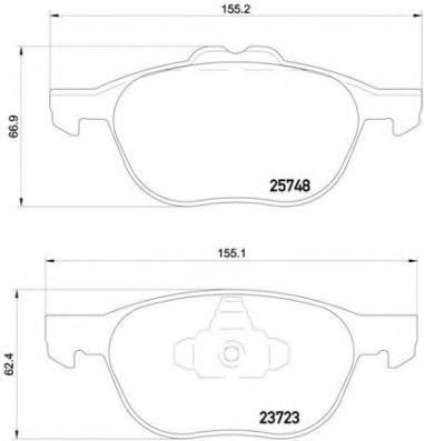 Тормозные колодки BREMBO P 24 158