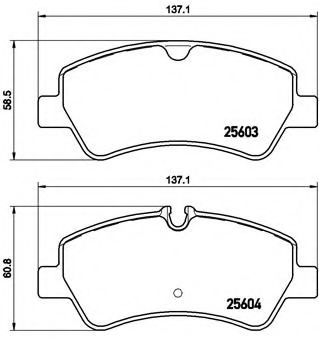 Тормозные колодки BREMBO P 24 160