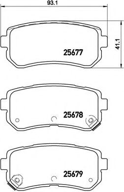 Тормозные колодки BREMBO P 30 068