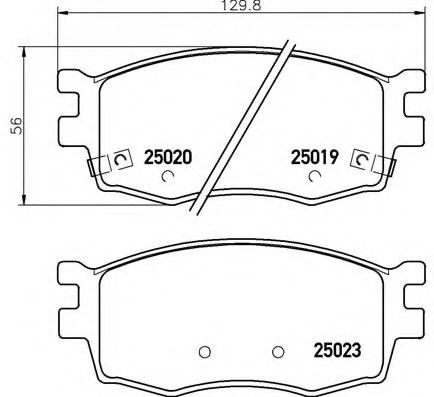 Тормозные колодки BREMBO P 30 069